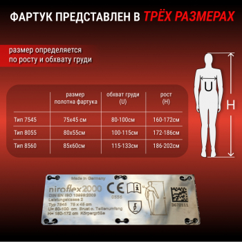 Кольчужные фартуки NIROFLEX 2000 (Германия)